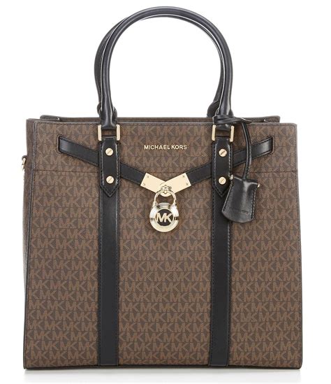 michael michael kors hamilton large north south tote perforated|michael kors nouveau hamilton bag.